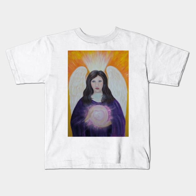 Aurora Angel Kids T-Shirt by BenitaJayne